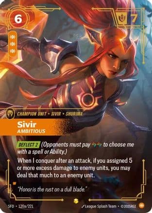 Sivir - Ambitious (Alternate Art) — Spiritforged