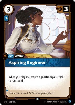Aspiring Engineer — Spiritforged Riftbound: League of Legends TCG card by Six More Vodka