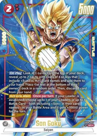 Son Goku - FB08-007 (Alternate Art) — Saiyan's Pride