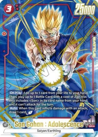 Son Gohan : Adolescence - FB08-012 (Alternate Art) — Saiyan's Pride