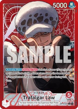 Trafalgar Law - OP14-001 (Alternate Art) — The Azure Sea's Seven