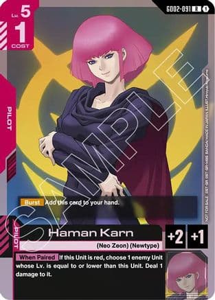 Haman Karn — Gundam Promotional Cards