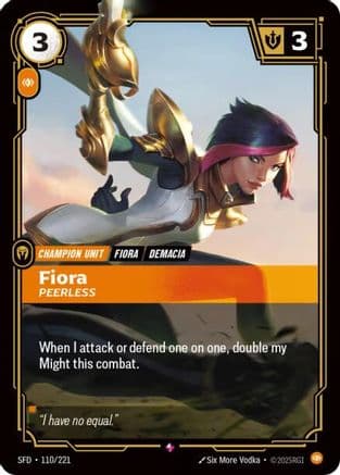 Fiora - Peerless — Spiritforged