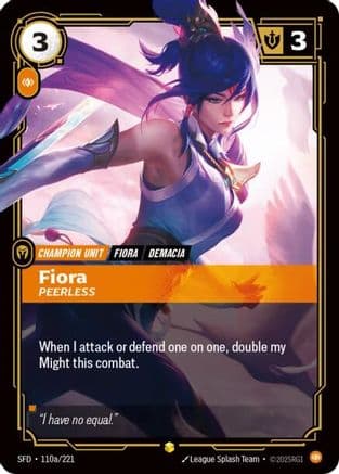 Fiora - Peerless (Alternate Art) — Spiritforged