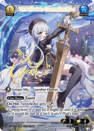 Tweedledee, Contrarian Poet (CSR) — Promotional Cards