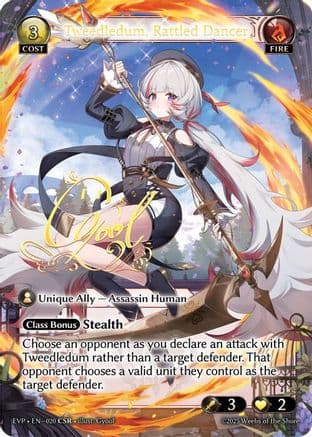 Tweedledum, Rattled Dancer (CSR) — Promotional Cards