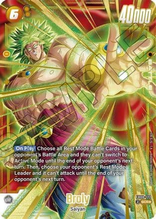 Broly - FB08-122 (Alternate Art) — Saiyan's Pride