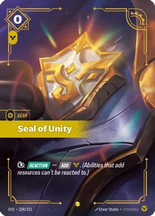 Seal of Unity (Overnumbered)