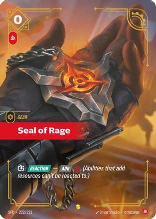 Seal of Rage (Overnumbered) — Spiritforged