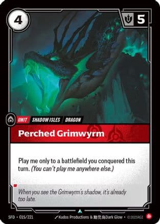 Perched Grimwyrm — Spiritforged