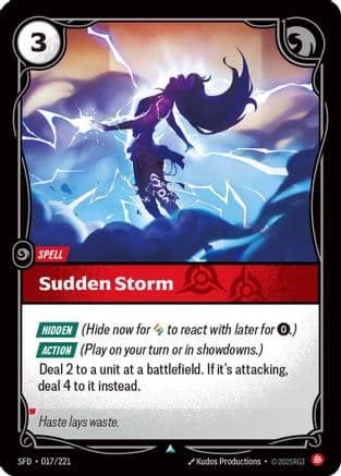 Sudden Storm — Spiritforged