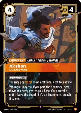 Akshan - Mischievous — Spiritforged