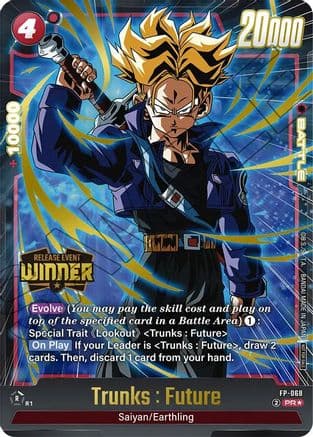 Trunks : Future - FP-068 (Release Event Winner) — Fusion World Promotion Cards and Packs