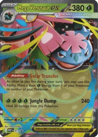 Mega Venusaur ex - 013 — ME: Mega Evolution Promo Pokémon TCG card by 5ban Graphics