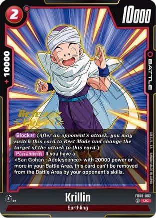 Krillin - FB08-002 — Saiyan's Pride Release Event Cards