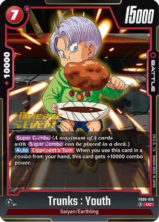 Trunks : Youth - FB08-016 — Saiyan's Pride Release Event Cards