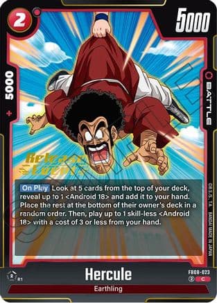 Hercule — Saiyan's Pride Release Event Cards