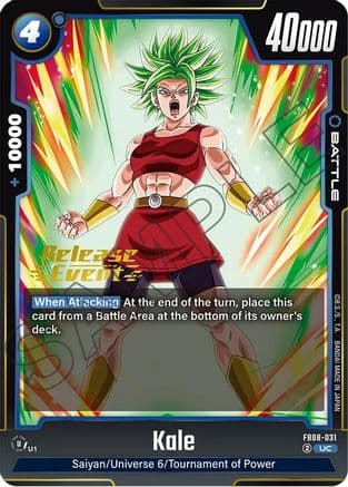 Kale - FB08-031 — Saiyan's Pride Release Event Cards