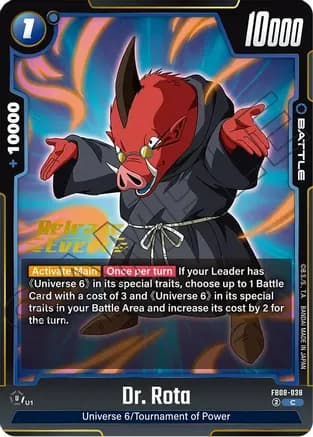 Dr. Rota — Saiyan's Pride Release Event Cards