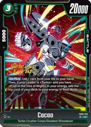 Cacao — Saiyan's Pride Release Event Cards