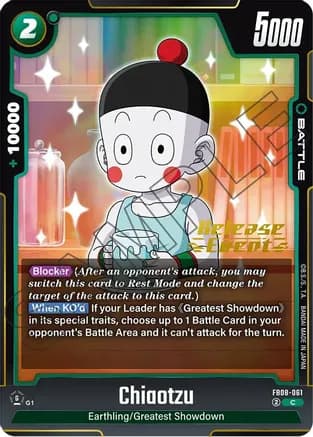 Chiaotzu — Saiyan's Pride Release Event Cards