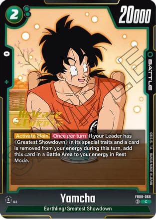 Yamcha — Saiyan's Pride Release Event Cards