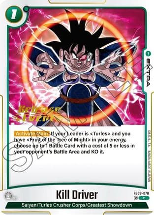 Kill Driver — Saiyan's Pride Release Event Cards