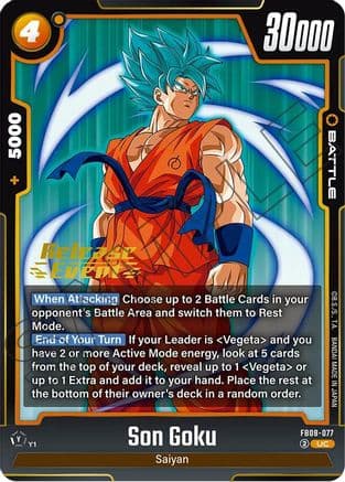 Son Goku - FB08-077 — Saiyan's Pride Release Event Cards