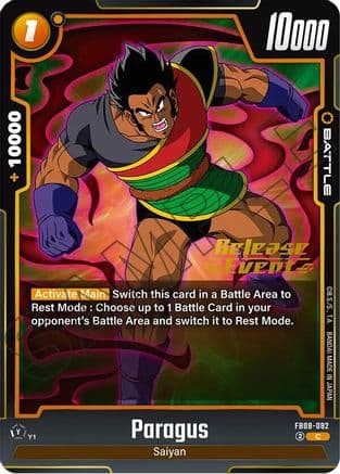 Paragus - FB08-082 — Saiyan's Pride Release Event Cards