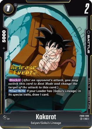 Kakarot - FB08-098 — Saiyan's Pride Release Event Cards