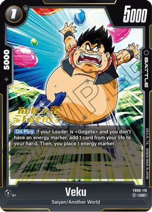 Veku — Saiyan's Pride Release Event Cards
