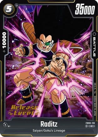 Raditz - FB08-118 — Saiyan's Pride Release Event Cards