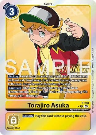 Torajiro Asuka (Official Store Tournament 2026 Vol. 1 Winner) — Digimon Promotion Cards