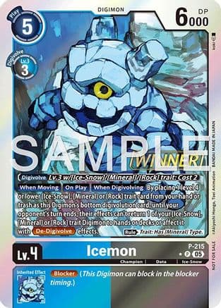 Icemon (Official Store Tournament 2026 Vol. 1 Winner) — Digimon Promotion Cards
