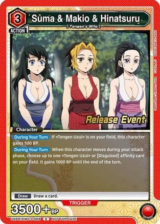 Suma & Makio & Hinatsuru — UEX05BT: Demon Slayer: Kimetsu no Yaiba Vol.2 Release Event Cards