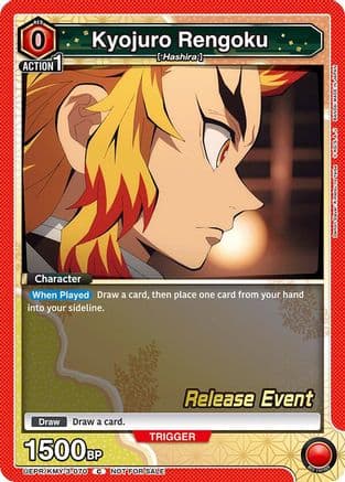Kyojuro Rengoku (070) — UEX05BT: Demon Slayer: Kimetsu no Yaiba Vol.2 Release Event Cards
