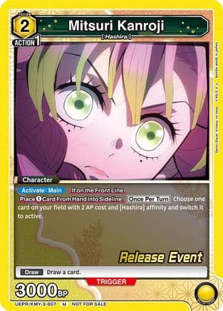 Mitsuri Kanroji (007) — UEX05BT: Demon Slayer: Kimetsu no Yaiba Vol.2 Release Event Cards
