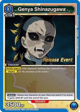 Genya Shinazugawa (023) — UEX05BT: Demon Slayer: Kimetsu no Yaiba Vol.2 Release Event Cards