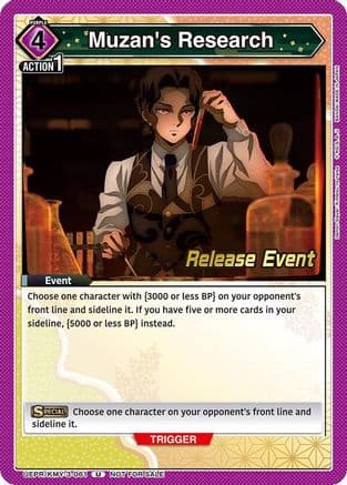 Muzan's Research — UEX05BT: Demon Slayer: Kimetsu no Yaiba Vol.2 Release Event Cards