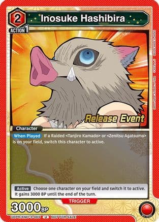 Inosuke Hashibira — UEX05BT: Demon Slayer: Kimetsu no Yaiba Vol.2 Release Event Cards