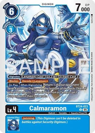 Calmaramon — Time Stranger Digimon Card Game card by banira