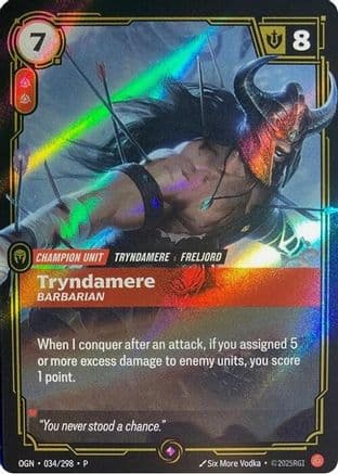 Tryndamere - Barbarian — Riftbound Organized Play Promotional Cards