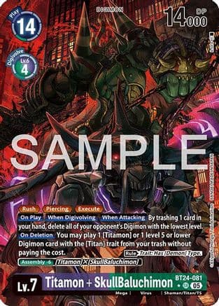 Titamon + SkullBaluchimon (Alternate Art) — Time Stranger