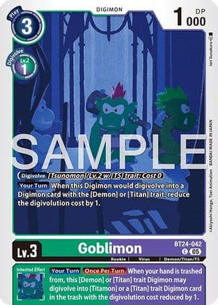 Goblimon — Time Stranger Digimon Card Game card by Iori Sunakura