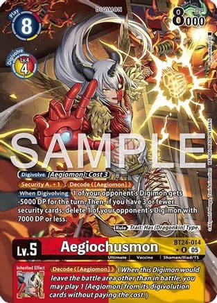 Aegiochusmon (Alternate Art) — Time Stranger