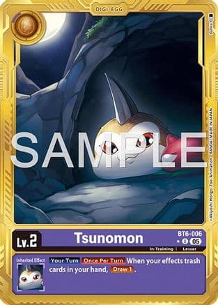 Tsunomon (Gold Border) — Advanced Booster Digimon Generation
