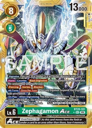 Zephagamon ACE (Gold Border) — Advanced Booster Digimon Generation