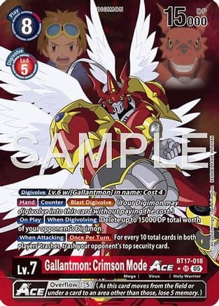 Gallantmon: Crimson Mode ACE (Alternate Art) — Advanced Booster Digimon Generation