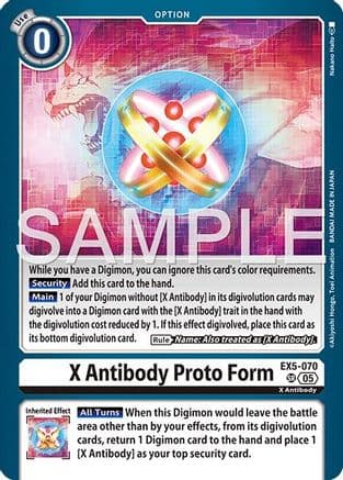 X Antibody Proto Form (Reprint) — Advanced Booster Digimon Generation