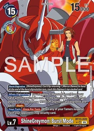 ShineGreymon: Burst Mode (Alternate Art) — Advanced Booster Digimon Generation